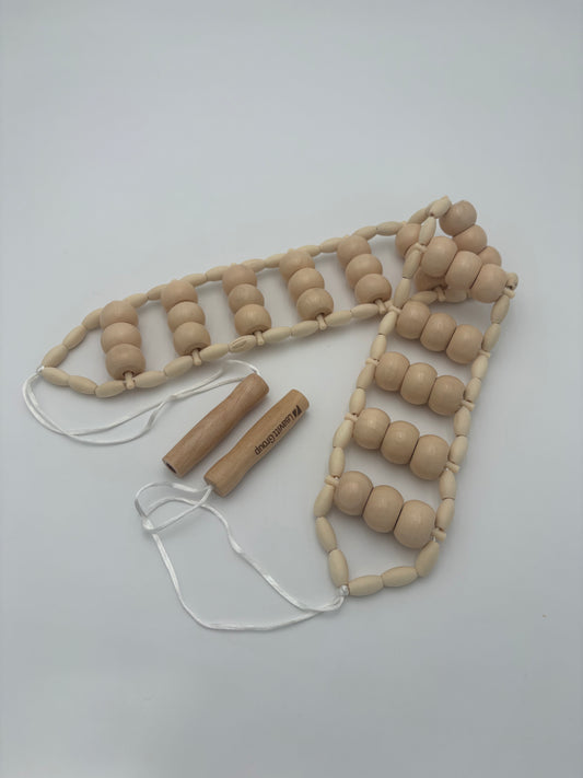 Wooden Massage Roller Rope
