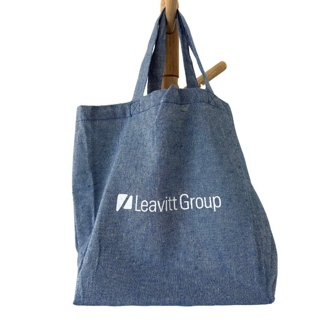 Heathered Blue Tote Bag