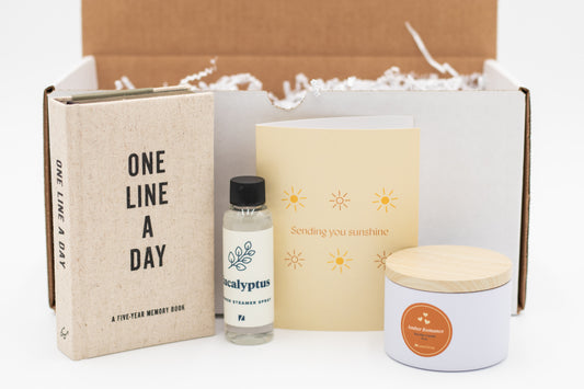 Sympathy Gift Set - Candle+Journal+Eucalyptus