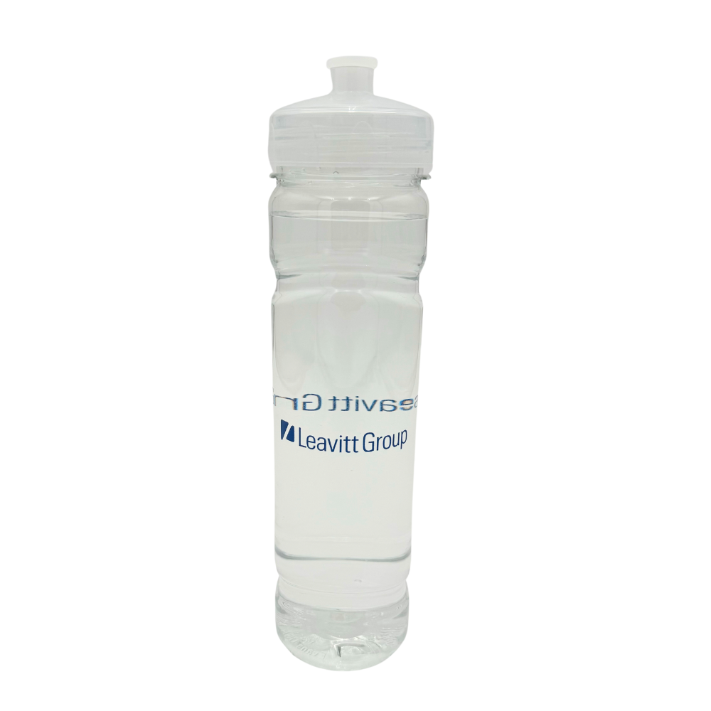 Plastic Leavitt Group water bottle