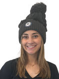 Load image into Gallery viewer, Hat, Grey Beanie, Leavitt Branded
